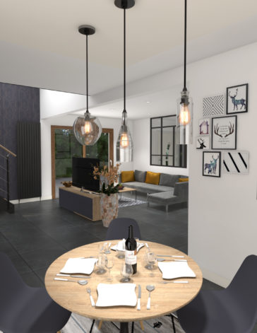 Pavillon Sartrouville : Transformation et aménagement intérieur