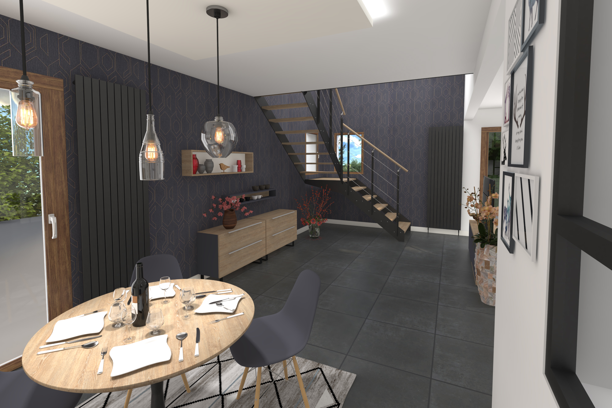 Pavillon Sartrouville : Transformation et aménagement intérieur