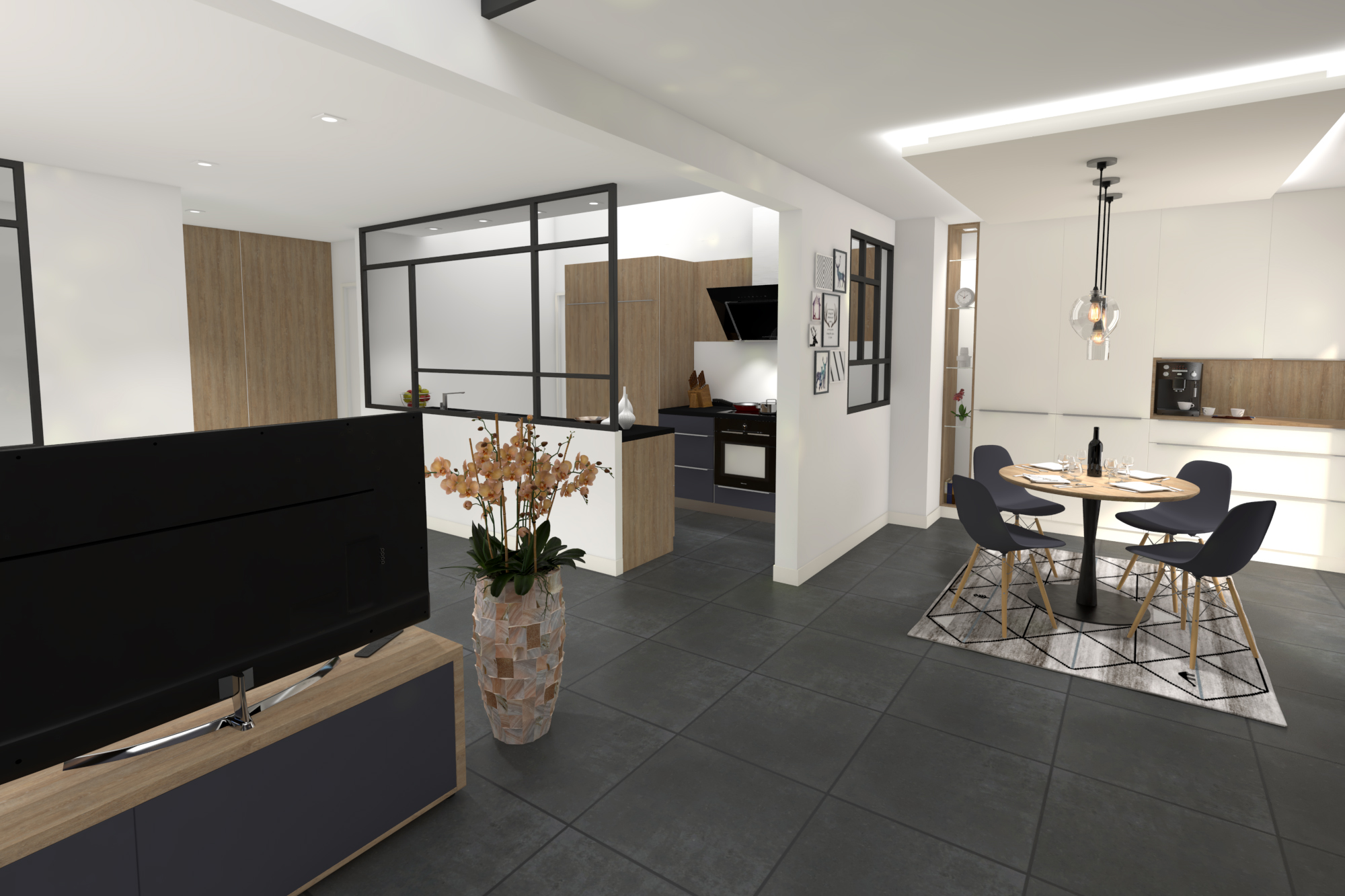 Pavillon Sartrouville : Transformation et aménagement intérieur
