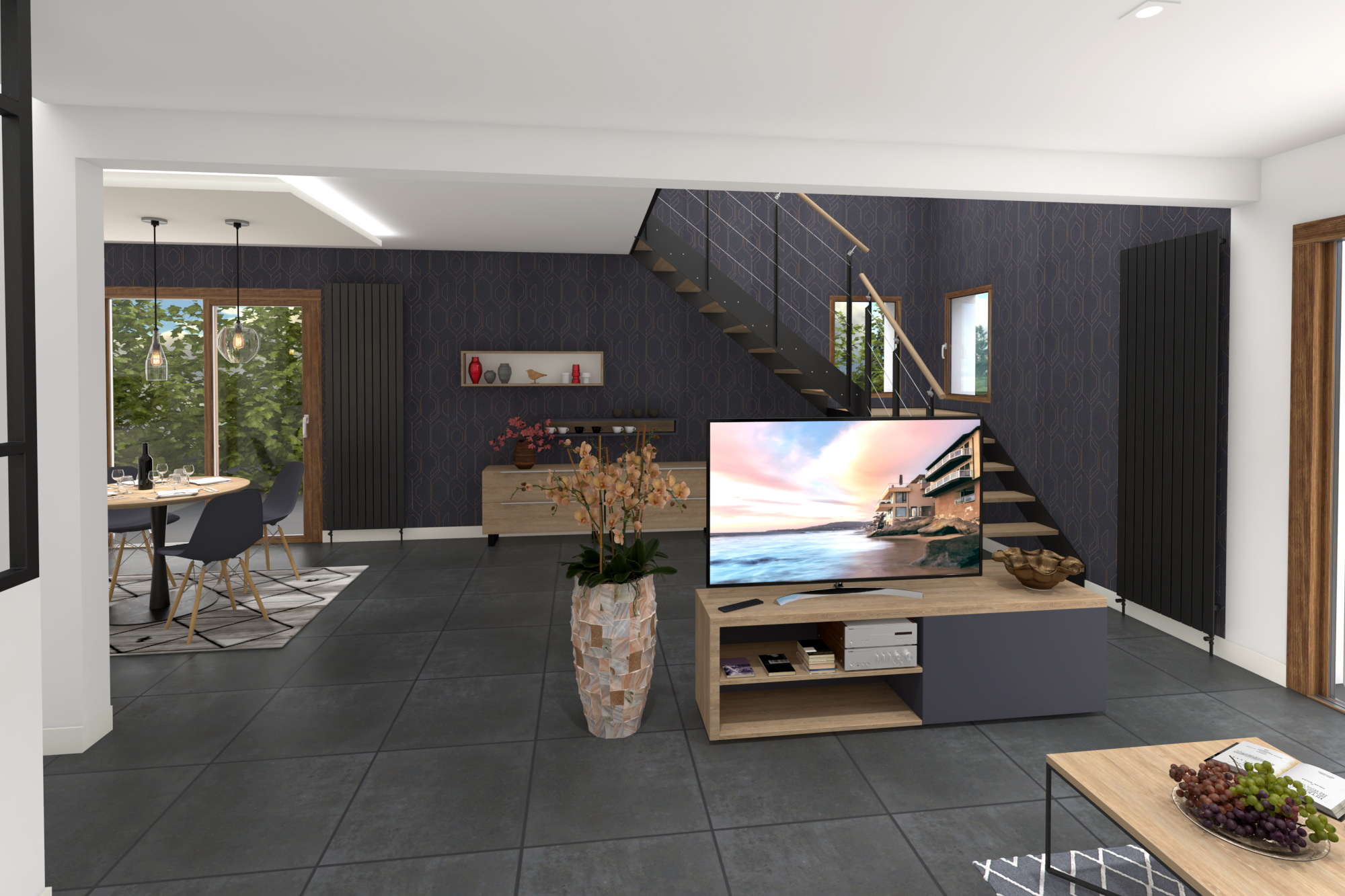 Pavillon Sartrouville : Transformation et aménagement intérieur